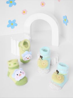 Kicks & Crawl -Starry Shells 3d Socks - Pack of 2
-LEY-1010233