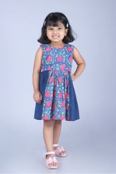 THE COTTON STAPLE-MIDNIGHT DRESS-2-3 Years