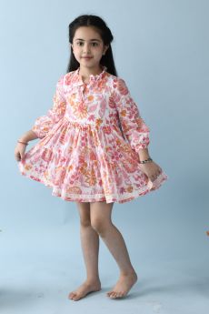 THE COTTON STAPLE-KOSH FLORAL DRESS-2-3 Years