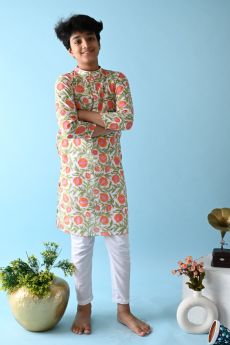 THE COTTON STAPLE-ABIR KURTA SET