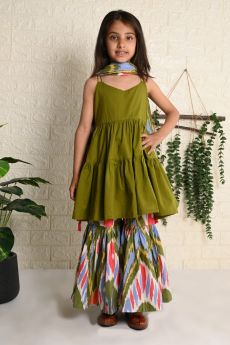 THE COTTON STAPLE-SAGE IKAT SET