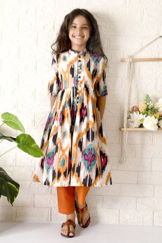 THE COTTON STAPLE-SENORITA IKAT SET-2-3 Years