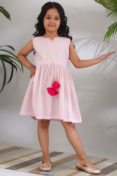 THE COTTON STAPLE-GULAB KANTHA DRESS-2-3 Years
