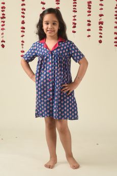 THE COTTON STAPLE-KAMAL LAPEL DRESS