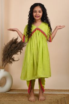 THE COTTON STAPLE-BASANT DHOTI SET