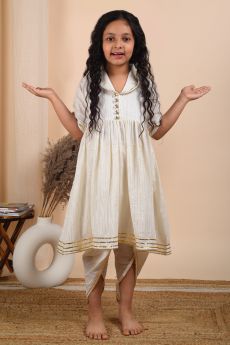 THE COTTON STAPLE-KHWAAB DHOTI SET-2-3 Years
