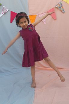THE COTTON STAPLE-SANGRIA DRESS