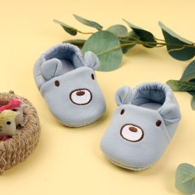 Kicks & Crawl- Blue Bear Elastic Booties