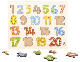 Skillofun-Picture On Number Tray (1-20) (With Knobs)