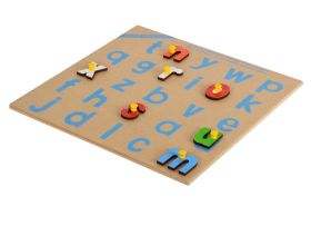 Skillofun-Cursive Alphabet Tray with Picture (Knobs)