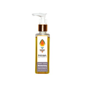 Parama Naturals-Lavender-Turmeric Moisturizing Hand & Body Oil | Skin Toning | Mild Sun Protection |Men & Women