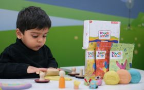 Dough Re Mom-Pastel Bliss DoughReMom Dough Pack- light orange, light yellow, and light blue