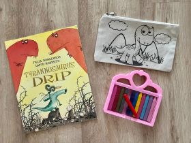 Little Canvas-DIY Colouring Little Dinosaur Pouch 