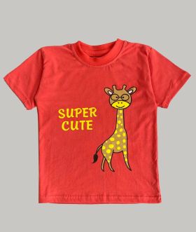 Little labs super cute print T-Shirt - orange