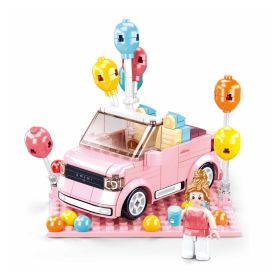 SLUBAN  Open-topped Car (M38-B1086) (347 Pieces) Building Blocks Kit for Girls