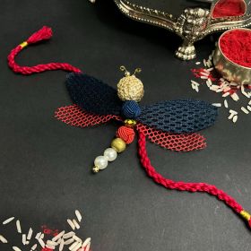 Bobtail-MAJESTIC WINGS (DRAGONFLY RAKHI + BROOCH)