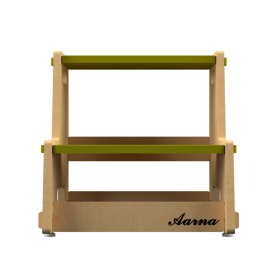 X & Y - Maroon Apricot Step Stool-Green