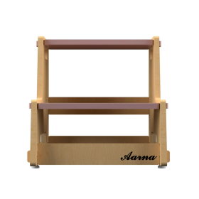 X & Y - Maroon Apricot Step Stool-Pink