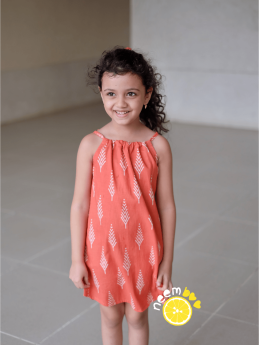 Neemboo Knotty Little Dress - Coral