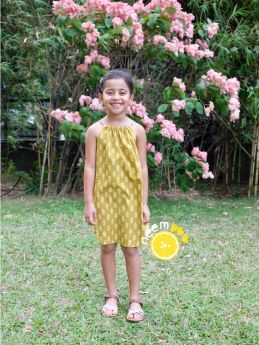 Neemboo Knotty Little Reversible Dress - Coral / Mustard