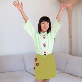 Anaario-Kaleidoscope Krush-Easy Breezy Skirt-2022-5-6 Years-Yellow