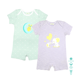 Greendeer-Organic-all we need is love-Rompers : Set of 2