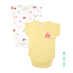 Greendeer-Organic Juicy Fruity Bodysuits : Set of 2