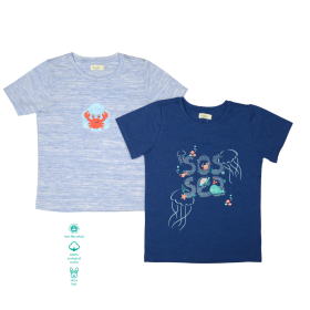 Greendeer-Organic Splash over Trash T-Shirts : Set of 2