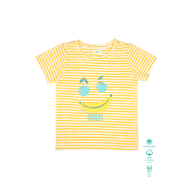 Greendeer-Organic Sunshine Yellow T-Shirt : Fruity Smiles