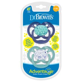 Dr. Brown's Advantage Pacifiers, Stage 2, Pack of 2 - PA22002-INTLX