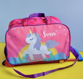 Little Birdies-Trolley Bags-Unicorn-Pink