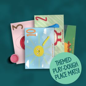 Elemeno Kids-Playdough Mats - Numbers (1-10)