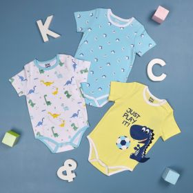 Playtime Dino Onesies - Pack of 3