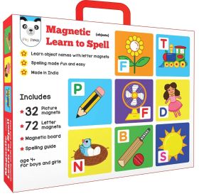 Play Panda Magnetic Learn to Spell Objects with 32 Picture Magnets