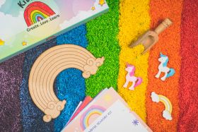 KiDIYs-Rainbow rice sensory kit