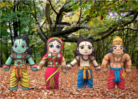 Little Canvas-Ram Darbaar Plush Dolls