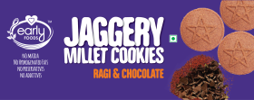 Early Food-Chota Pack - Ragi and Choco Jaggery Cookies, 80 gm