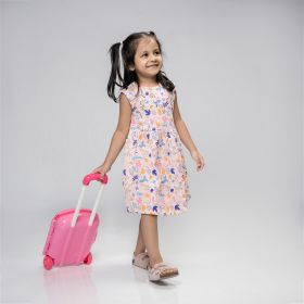 Totle-Girls Frock-FK-07-Baby Pink-12-18 Months