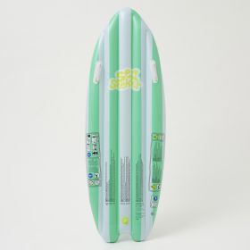 SUNNYLiFE Green and white color inflatable Ride With Me Surfboard Float Sea Seeker Ocean
