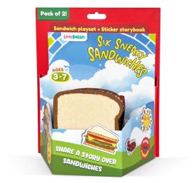 Bloomingo- Sandwich Kit   - Sandwich-making activity kit | Sandwich maker toy | Pretend play cooking activity set | Puzzles and games | Gifts for boys and girls | Ages 3-7