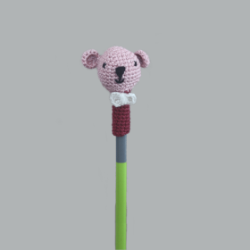 PLUMTALES-Set of 3Handcrafted Amigurumi Pencil Topper Bear _Random Color