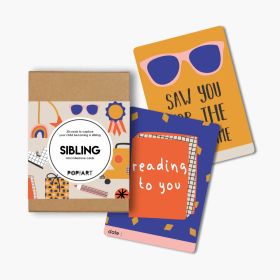 Pop Goes The Art-Mini Milestone Cards | Sibling