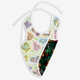 SuperBottoms-Waterproof, Apron Style Full Coverage Reversible Cloth Bibs-SBBIBLEANDSY