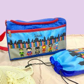 Little Birdies-Travel Bag with Pouch-Superhero