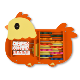 The Funny Mind The Counting Hen Montessori Activity Panel