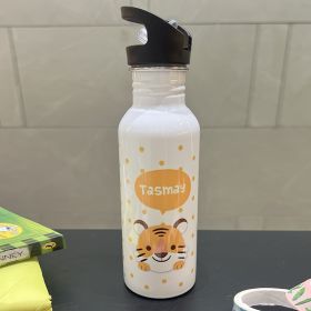 Little Birdies-Steel Sipper Bottle-Cute Tiger