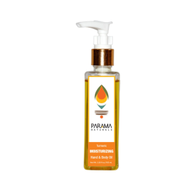 Parama Naturals-Turmeric Moisturizing Hand & Body Oil | Skin Toning | Mild Sun Protection|Men & Women