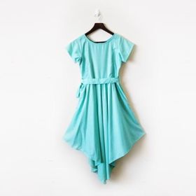 Fit and flair Maxi Dress Blue-Turquoise-M