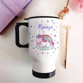 Little Birdies-steel travel mug-Unicorn Stars