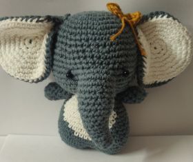 Vi_crea-Crochet Elephant Soft toy